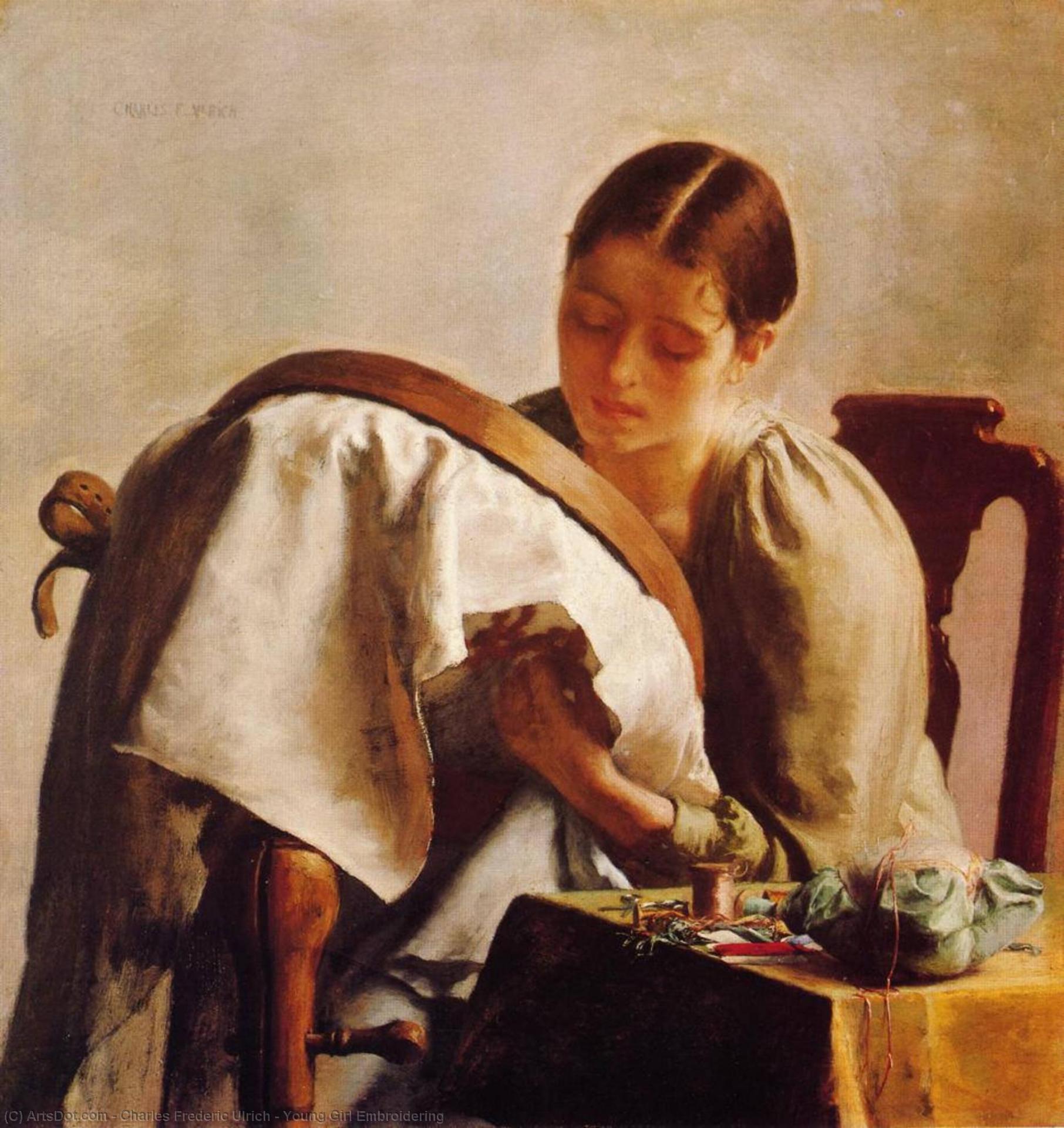 Brodeuse de Charles Frederic Ulrich