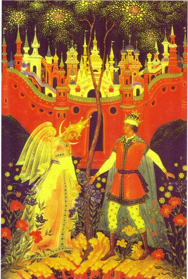 Couple à la femme ailée