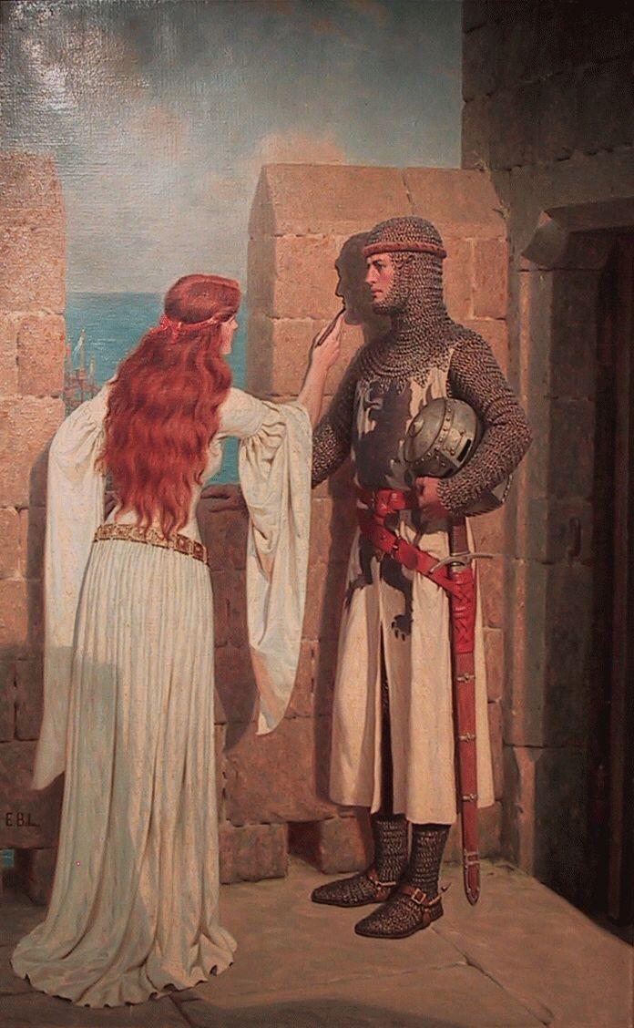 Couple femme et chevalier