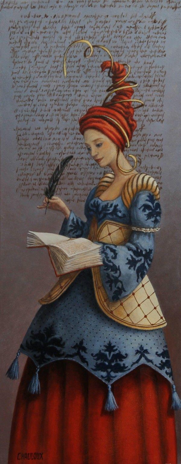Femme ancienne écrivaine