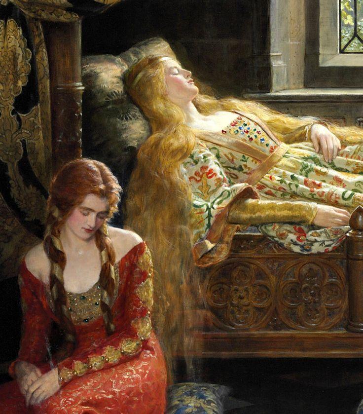 Femme au chevet d'une femme allongée