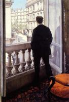 Homme à fenêtre-Caillebotte