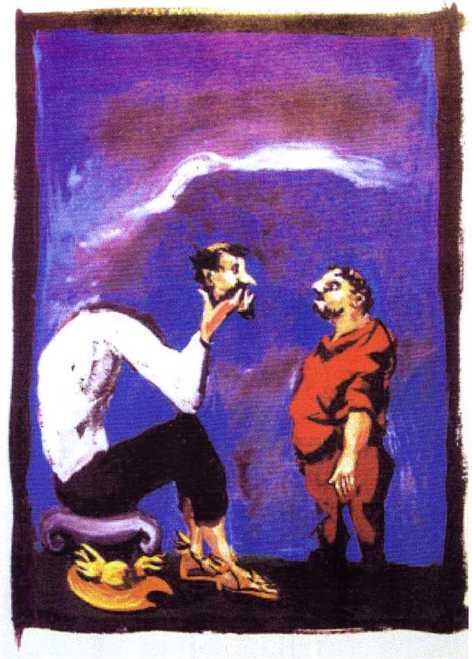 Homme à tête coupée