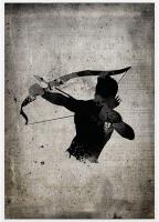 Homme noir tirant à l'arc