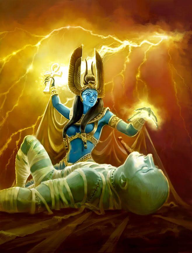 Isis reconstituant Osiris