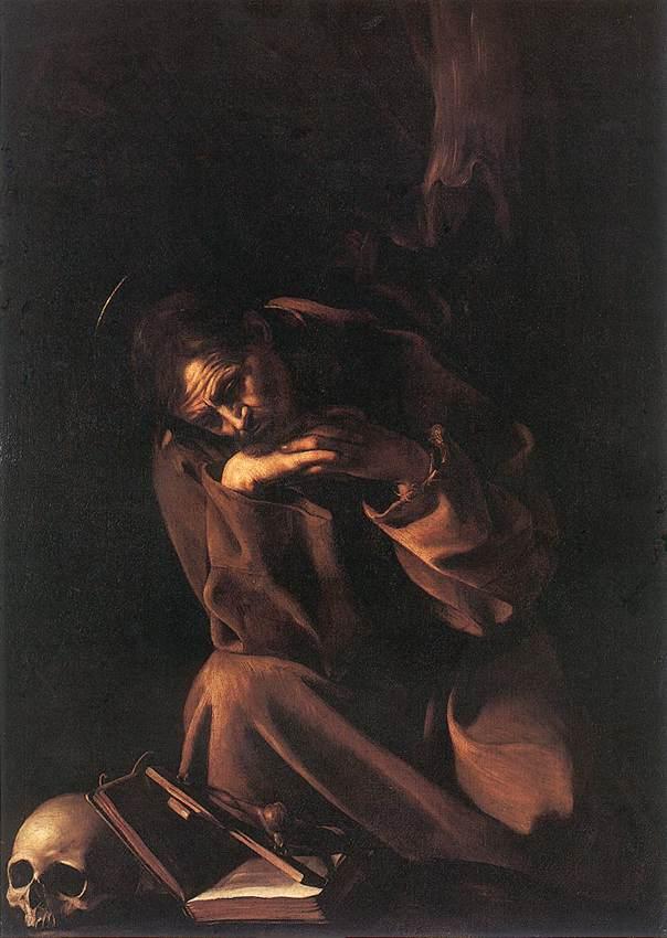 St-François en méditation-Caravaggio
